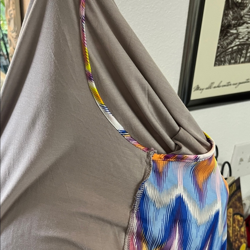 Multicolor Zigzag Patterned Cardigan - Picture 9 of 10